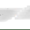 Mexen Gia baignoire autoportante d'angle rainurée droite 170 x 80 cm, blanc brillant, trop-plein cuivre brossé - 52701708000P-65