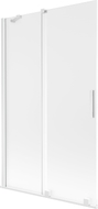Mexen Velar paroi de baignoire 2 volets coulissants 110 x 150 cm, givré, blanc - 896-110-000-31-20
