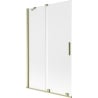 Mexen Velar paroi de baignoire 2 volets coulissants 110 x 150 cm, givré, doré brossé - 896-110-000-31-55