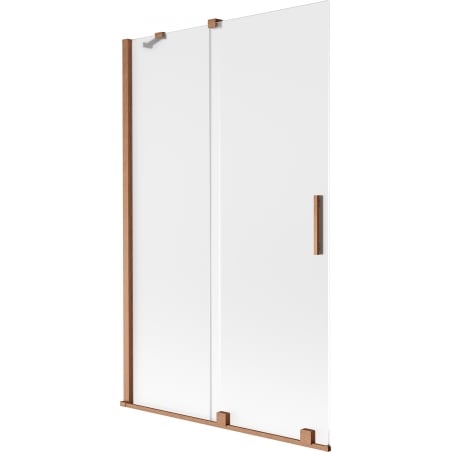 Mexen Velar paroi de baignoire à 2 volets coulissants 110 x 150 cm, givré, cuivre brossé - 896-110-000-31-65
