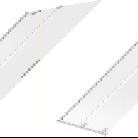 Mexen Velar paroi de bain à 2 panneaux coulissants 110 x 150 cm, givré, nickel brossé - 896-110-000-31-97