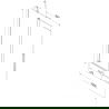 Mexen Velar pare-douche 2 volets coulissants 120 x 150 cm, givre, chrome - 896-120-000-31-01