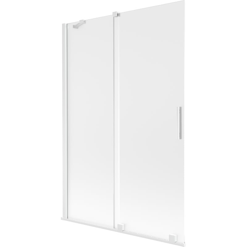 Mexen Velar paroi de baignoire à 2 battants coulissants 120 x 150 cm, givre, blanc - 896-120-000-31-20