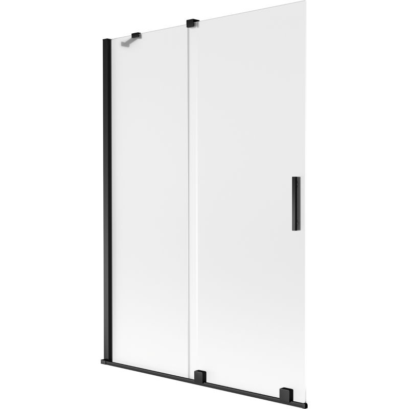 Paroi de baignoire coulissante 2 panneaux Mexen Velar 120 x 150 cm, dépoli, noir - 896-120-000-31-70