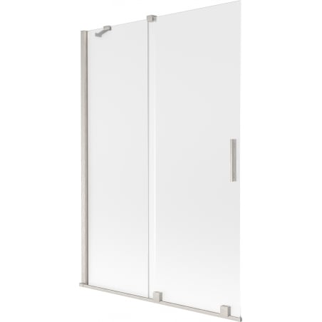 Mexen Velar paroi de baignoire coulissante à 2 volets 120 x 150 cm, givrée, nickel brossé - 896-120-000-31-97
