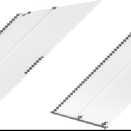 Mexen Velar paroi de baignoire 2 vantaux coulissants 130 x 150 cm, givré, métal gun - 896-130-000-31-95