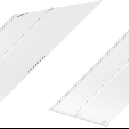 Paroi de baignoire Mexen Velar 2 volets coulissants 140 x 150 cm, givrée, blanche - 896-140-000-31-20