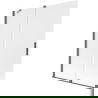 Mexen Velar pare-douche de baignoire à 2 volets coulissants 140 x 150 cm, givre, gris canon brossé - 896-140-000-31-66