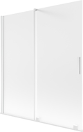 Mexen Velar pare-douche 2 volets coulissants 150 x 150 cm, givré, blanc - 896-150-000-31-20