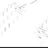 Mexen Velar paravent de bain 2 volets coulissants 150 x 150 cm, dépoli, blanc - 896-150-000-31-20