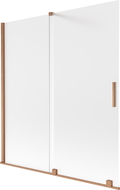 Mexen Velar paroi de baignoire 2 vantaux coulissants 150 x 150 cm, givré, cuivre brossé - 896-150-000-31-65