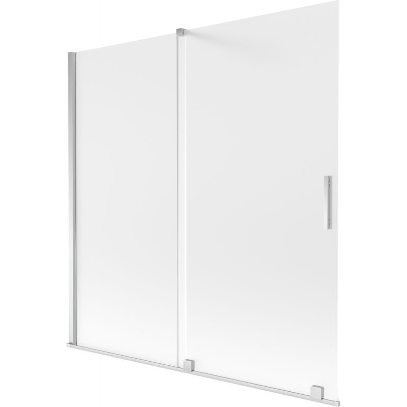 Mexen Velar paroi de baignoire à 2 volets coulissants 160 x 150 cm, givre, chromé - 896-160-000-31-01
