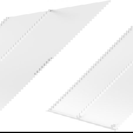 Mexen Velar pare-douche 2 battants coulissants 160 x 150 cm, givré, blanc - 896-160-000-31-20