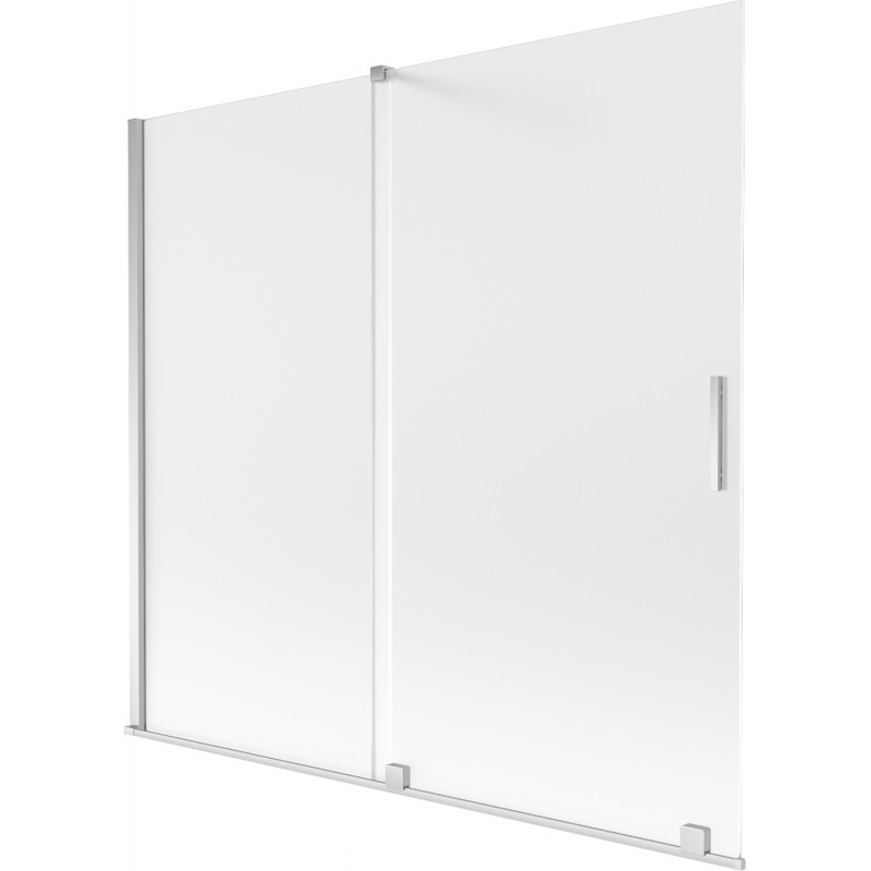Mexen Velar paroi de baignoire 2 panneaux coulissants 170 x 150 cm, givre, chrome - 896-170-000-31-01