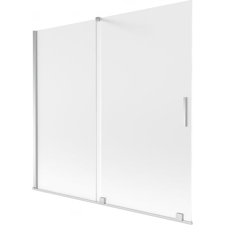 Mexen Velar paroi de baignoire 2 panneaux coulissants 170 x 150 cm, givre, chrome - 896-170-000-31-01