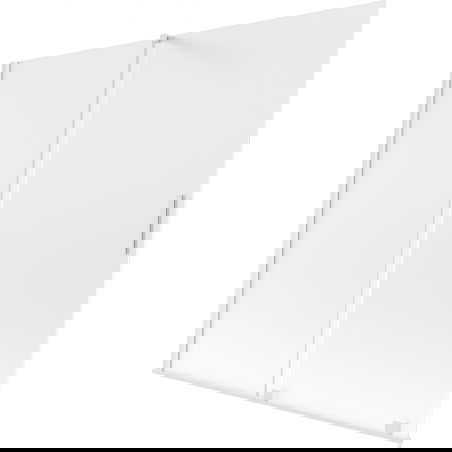 Paroi de bain coulissante à 2 vantaux Mexen Velar 170 x 150 cm, givrée, blanche - 896-170-000-31-20