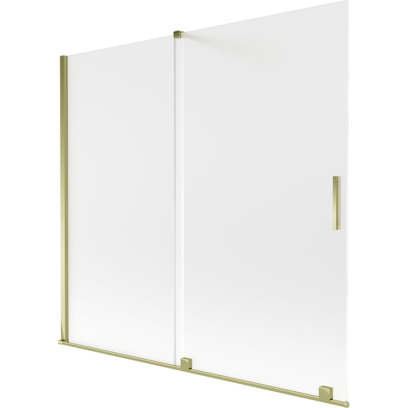 Paroi de baignoire coulissante Mexen Velar 2 volets 170 x 150 cm, givre, doré - 896-170-000-31-50