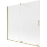 Mexen Velar paroi de baignoire coulissante à 2 battants 170 x 150 cm, givrée, dorée brossée - 896-170-000-31-55