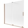 Paroi de baignoire coulissante 2 volets Mexen Velar 170 x 150 cm, dépoli, cuivre brossé - 896-170-000-31-65