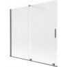 Mexen Velar paroi de baignoire coulissante à 2 volets 170 x 150 cm, givrée, canon de fusil - 896-170-000-31-95