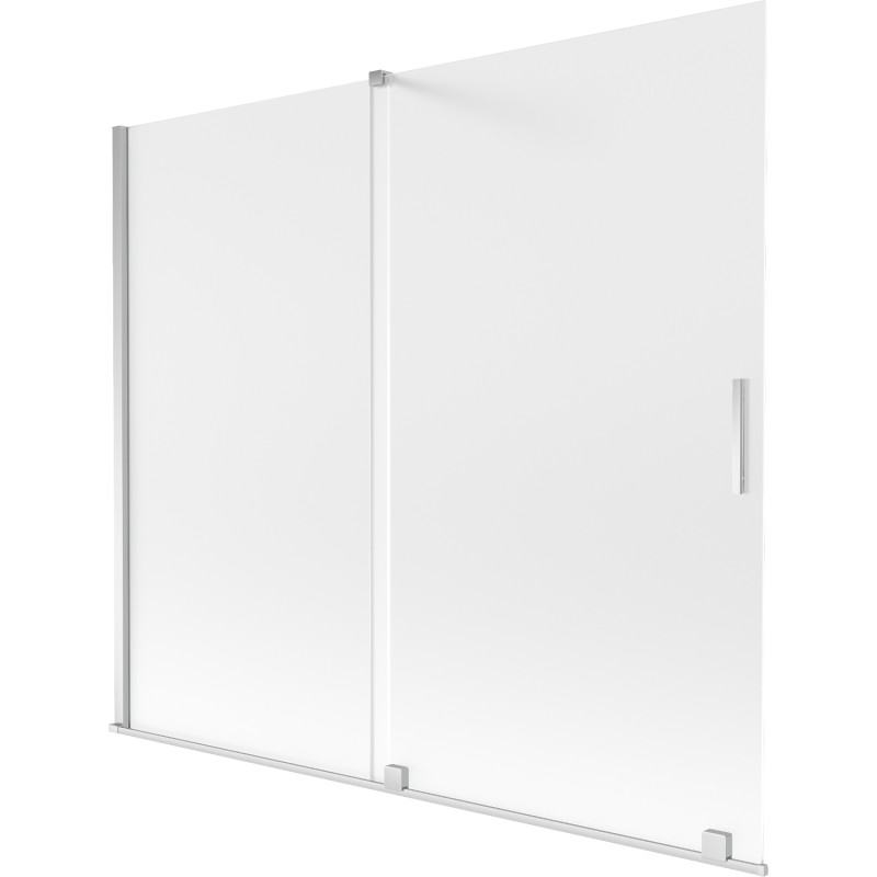 Mexen Velar pare-douche pliable 2 volets coulissant 180 x 150 cm, dépoli, chrome - 896-180-000-31-01
