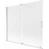 Mexen Velar pare-douche pliable 2 volets coulissant 180 x 150 cm, dépoli, chrome - 896-180-000-31-01