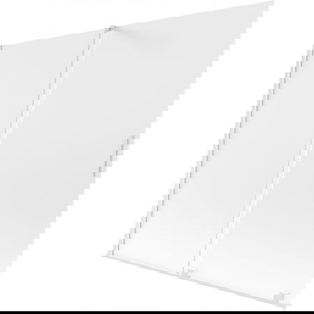 Paroi de baignoire 2 vantaux coulissants Mexen Velar 180 x 150 cm, givré, blanc - 896-180-000-31-20