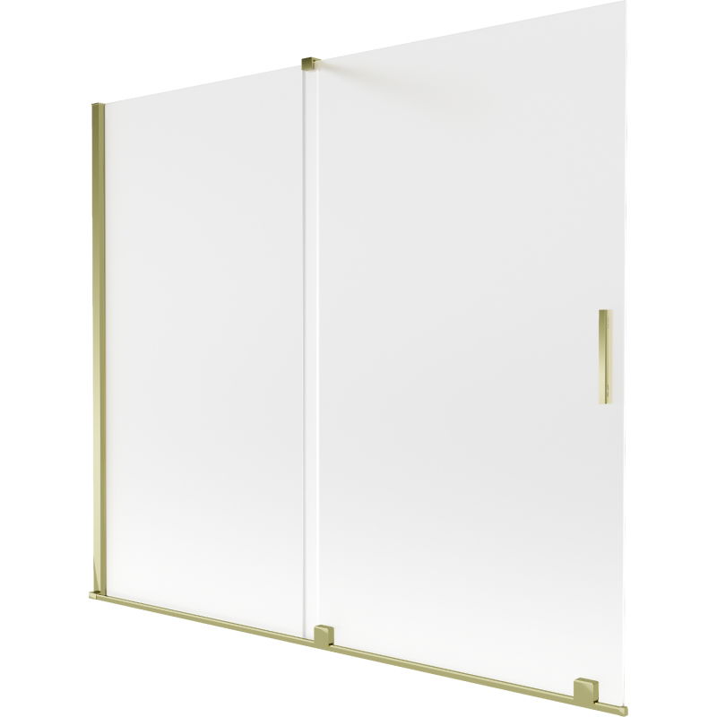 Paroi de baignoire Mexen Velar à 2 vantaux coulissants 180 x 150 cm, dépoli, doré - 896-180-000-31-50