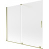 Mexen Velar paroi de baignoire 2 volets coulissants 180 x 150 cm, givré, doré - 896-180-000-31-50