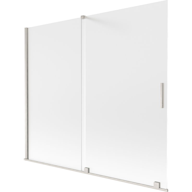 Mexen Velar paroi de baignoire coulissante 2 volets 180 x 150 cm, givre, nickel brossé - 896-180-000-31-97