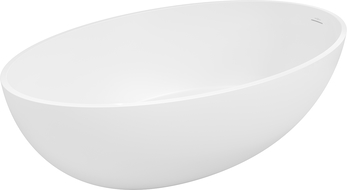 Mexen Prato baignoire autoportante en conglomérat 170 x 100 cm, blanc mat - 57251701000