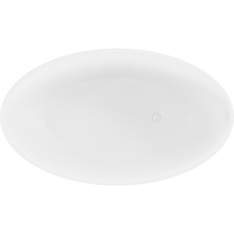 Mexen Prato baignoire autoportante en conglomérat 170 x 100 cm, blanc mat - 57251701000