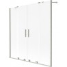 Mexen Velar Duo écran de baignoire à 2 volets coulissants 150 x 150 cm, dépoli, nickel brossé - 896-150-000-32-97