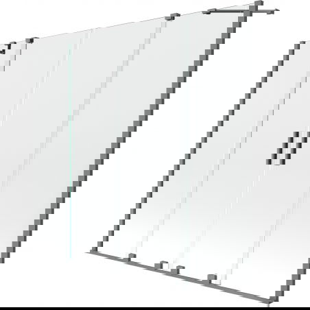 Mexen Velar Duo paroi de baignoire 2 volets coulissants 180 x 150 cm, transparent, métal canon - 896-180-000-02-95