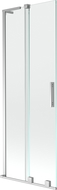 Mexen Velar L paroi de baignoire 2 battants coulissants 70 x 150 cm, transparent, chromé - 896-070-003-01-01