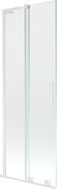 Mexen Velar L paroi de baignoire à 2 panneaux coulissants 70 x 150 cm, transparent, blanc - 896-070-003-01-20
