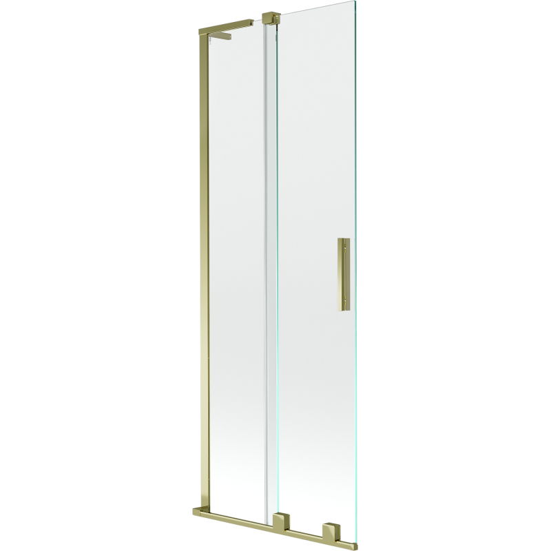 Paroi de baignoire coulissante à 2 volets Mexen Velar L 70 x 150 cm, transparent, doré - 896-070-003-01-50