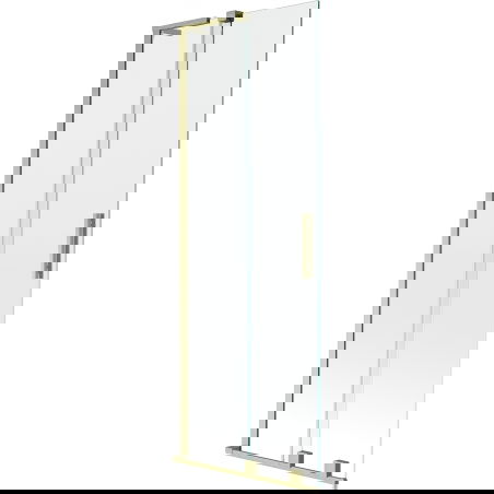 Mexen Velar L paroi de baignoire 2 volets coulissants 70 x 150 cm, transparent, or brossé - 896-070-003-01-55