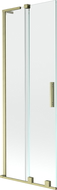 Mexen Velar L paroi de baignoire 2 volets coulissants 70 x 150 cm, transparent, or brossé - 896-070-003-01-55