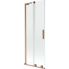 Mexen Velar L paroi de douche à 2 volets coulissants 70 x 150 cm, transparent, cuivre brossé - 896-070-003-01-65