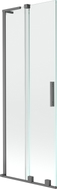 Mexen Velar L paroi de baignoire 2 volets coulissants 70 x 150 cm, transparent, gun metal - 896-070-003-01-95