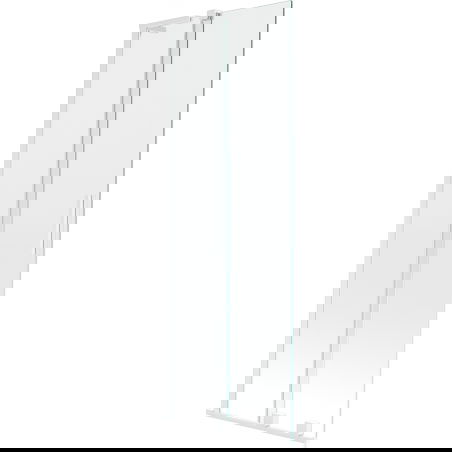 Mexen Velar L paroi de baignoire 2 volets coulissants 75 x 150 cm, transparent, blanc - 896-075-003-01-20