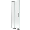 Mexen Velar L paroi de baignoire à 2 volets coulissants 75 x 150 cm, transparent, gun metal - 896-075-003-01-95