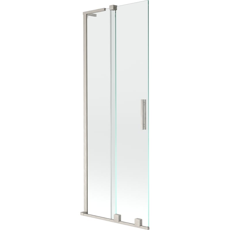 Mexen Velar L paroi de douche à 2 cloisons coulissantes 75 x 150 cm, transparent, nickel brossé - 896-075-003-01-97