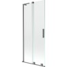 Mexen Velar L paroi de baignoire pliable à 2 volets coulissante 80 x 150 cm, transparente, métal gun - 896-080-003-01-95
