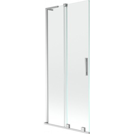 Mexen Velar L paroi de baignoire 2 panneaux coulissants 85 x 150 cm, transparent, chromé - 896-085-003-01-01