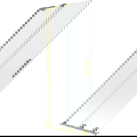 Mexen Velar L paroi de baignoire 2 volets coulissants 85 x 150 cm, transparent, doré - 896-085-003-01-50