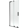 Mexen Velar L pare-douche 2 volets coulissants 85 x 150 cm, transparent, noir - 896-085-003-01-70