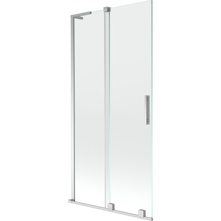 Mexen Velar L paroi de baignoire 2 volets coulissants 90 x 150 cm, transparent, chrome - 896-090-003-01-01