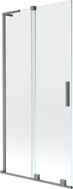 Mexen Velar L paroi de douche 2 volets coulissants 90 x 150 cm, transparent, gun metal - 896-090-003-01-95